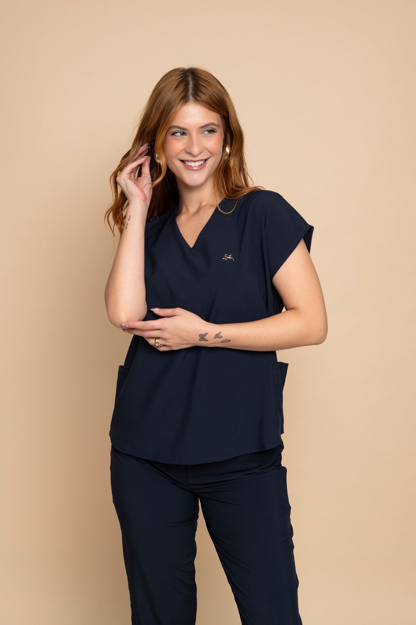 Women's Surgical Scrub Monise Navy Blue