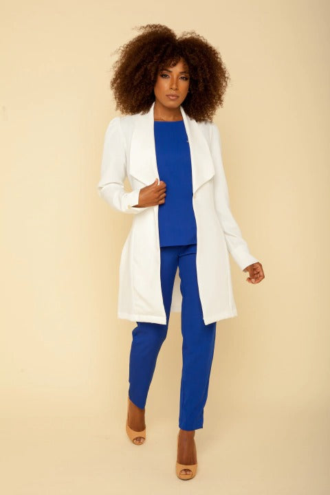 Women's Lab Coat Sleeve Anne White