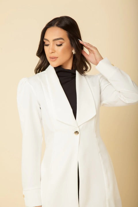 Women's Lab Coat Sleeve Anne White